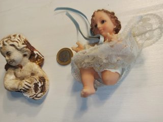 Iconografía religiosa: Virgen y ángeles