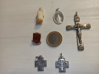 Iconografía religiosa: Virgen y ángeles