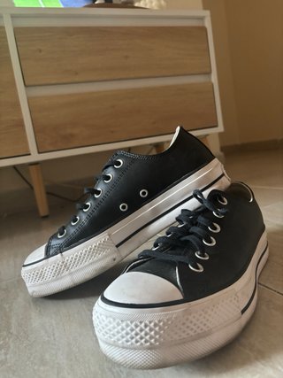 Bambas Converse Plataforma Negras