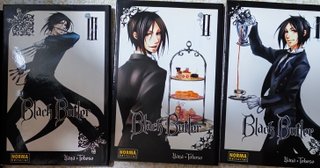Los 3 primeros tomos de Kuroshitsuji(Black Butler)