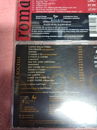 CD Andrea Bocelli - Romanza y Sogno