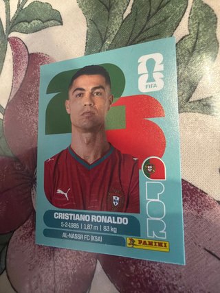 Cromo Cristiano Ronaldo Mundial 2026