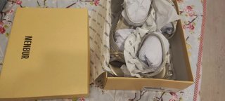 Sandalias doradas y plateadas talla 41