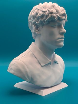 Busto Jannik Sinner 3D 25cm Plastica