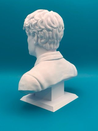 Busto Jannik Sinner 3D 25cm Plastica