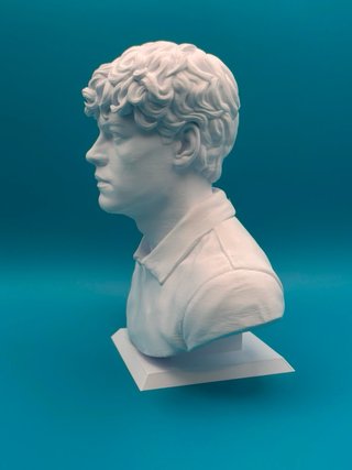Busto Jannik Sinner 3D 25cm Plastica