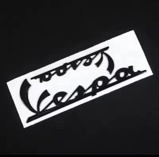 Pegatinas 3D Vespa Negro