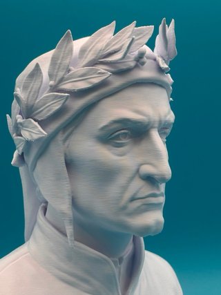 Busto Dante Alighieri 3D 25cm