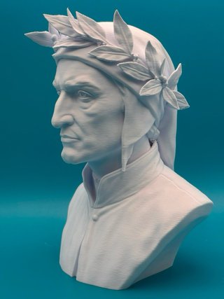 Busto Dante Alighieri 3D 25cm