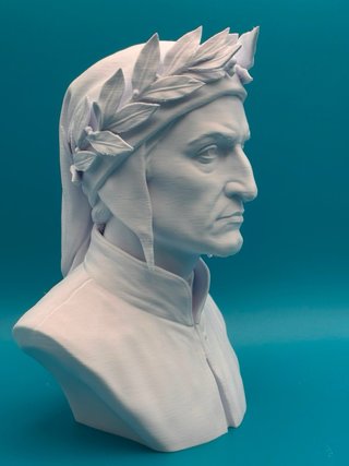 Busto Dante Alighieri 3D 25cm