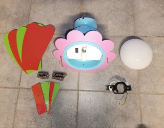 Ventilador de techo infantil multicolor
