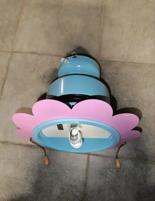 Ventilador de techo infantil multicolor