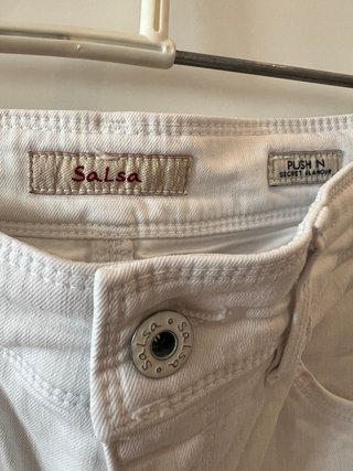 Pantalón vaquero blanco mujer Salsa Jeans