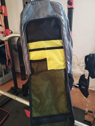 Mochila ciclista gris