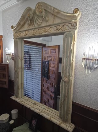 Mesa recibidor y espejo vintage