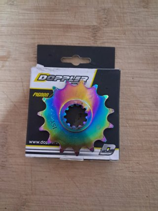 Piñón Doppler 15T Arcoíris