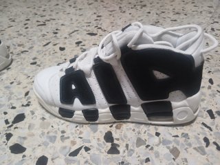 Zapatillas Nike Air More Uptempo Blancas/Negras