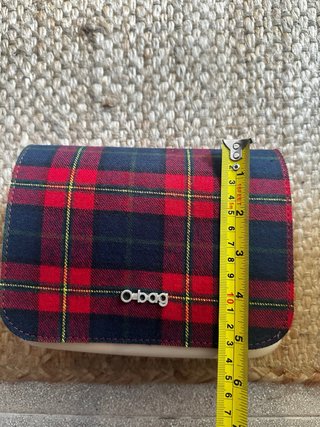 Bolso O Bag Pocket Nude con Solapa Tartán