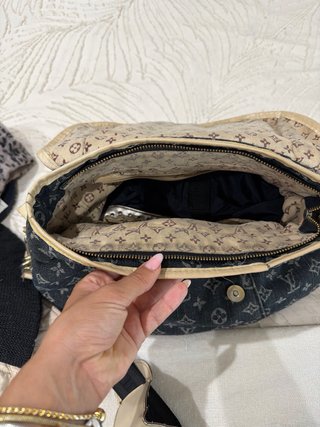 Bolso Louis Vuitton Denim Beige/Negro
