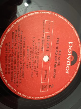 Vinilo The Cure The Head On The Door