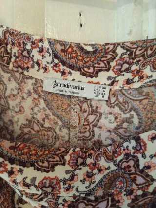 Falda Stradivarius Talla S Estampada