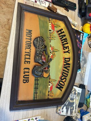 Cartel Harley Davidson Club Moto