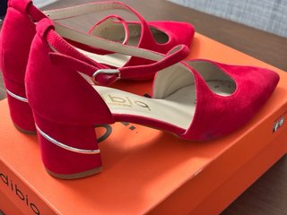 Zapatos Dibia fiesta rojos talla 37 bolso a juego