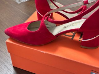 Zapatos Dibia fiesta rojos talla 37 bolso a juego
