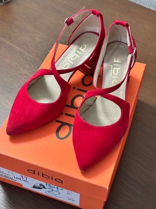 Zapatos Dibia fiesta rojos talla 37 bolso a juego