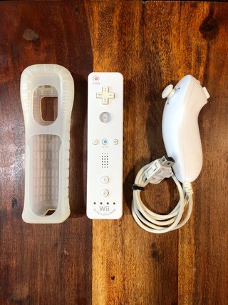 Wiimote Wii bianco motion plus integrato e nunchuk