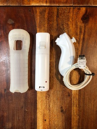 Wiimote Wii bianco motion plus integrato e nunchuk