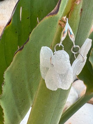 Pendientes Resina Aguja Plata