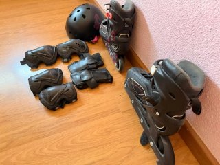 Casco y protecciones patinaje Oxeloa