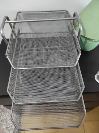 Organizador de documentos Metálico 3 Bandejas