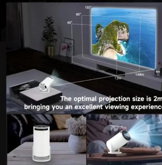 Proyector 4K  Android Blanco⭐⭐⭐⭐⭐