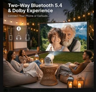 Proyector 4K  Android Blanco⭐⭐⭐⭐⭐