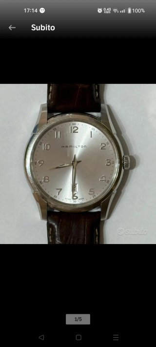 Orologio Hamilton Jazzmaster Argento Marrone