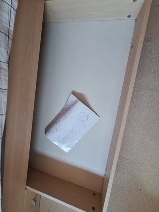 Llit 90x190 calaixos a sota i tauleta de nit /Cama