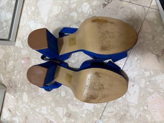 Zapatos de tacón azul Talla 39
