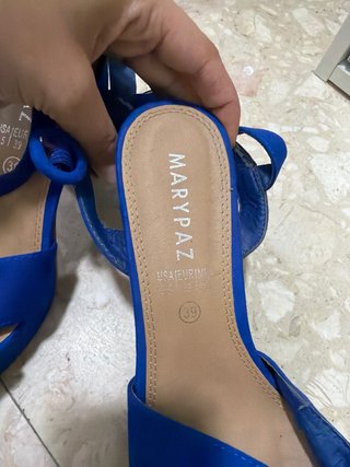 Zapatos de tacón azul Talla 39