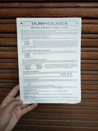 Juego de mesa antiguo Juegos Olímpicos