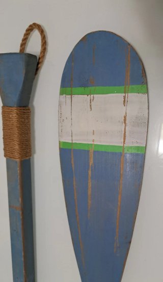 2 Remos Decorativos Azul Marino