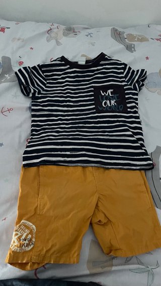 Conjunto niño 3 años: Polo y bermudas