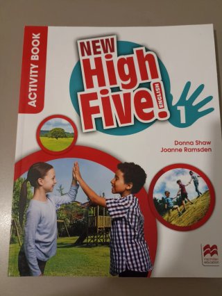 Libro de texto inglés 1 primaria. New high five
