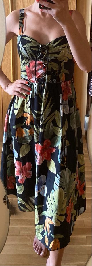 Vestido Mango Estampado Floral Talla M