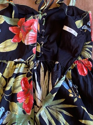 Vestido Mango Estampado Floral Talla M