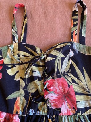 Vestido Mango Estampado Floral Talla M
