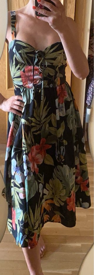 Vestido Mango Estampado Floral Talla M
