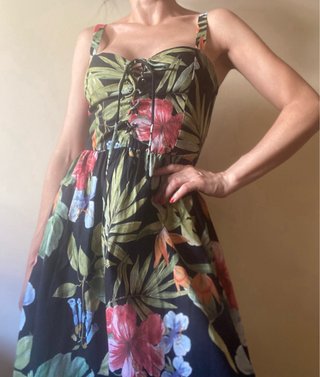 Vestido Mango Estampado Floral Talla M