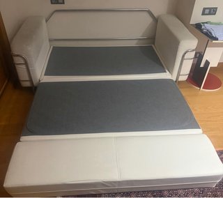 Sofá Cama Piel La Oca Blanco